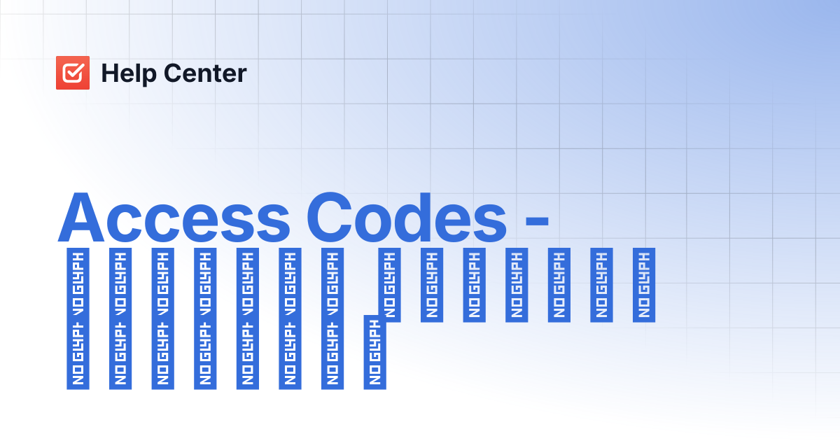 Access Codes - წვდომის კოდების გაგზავნა | ExamJet - მომხმარებლის ...